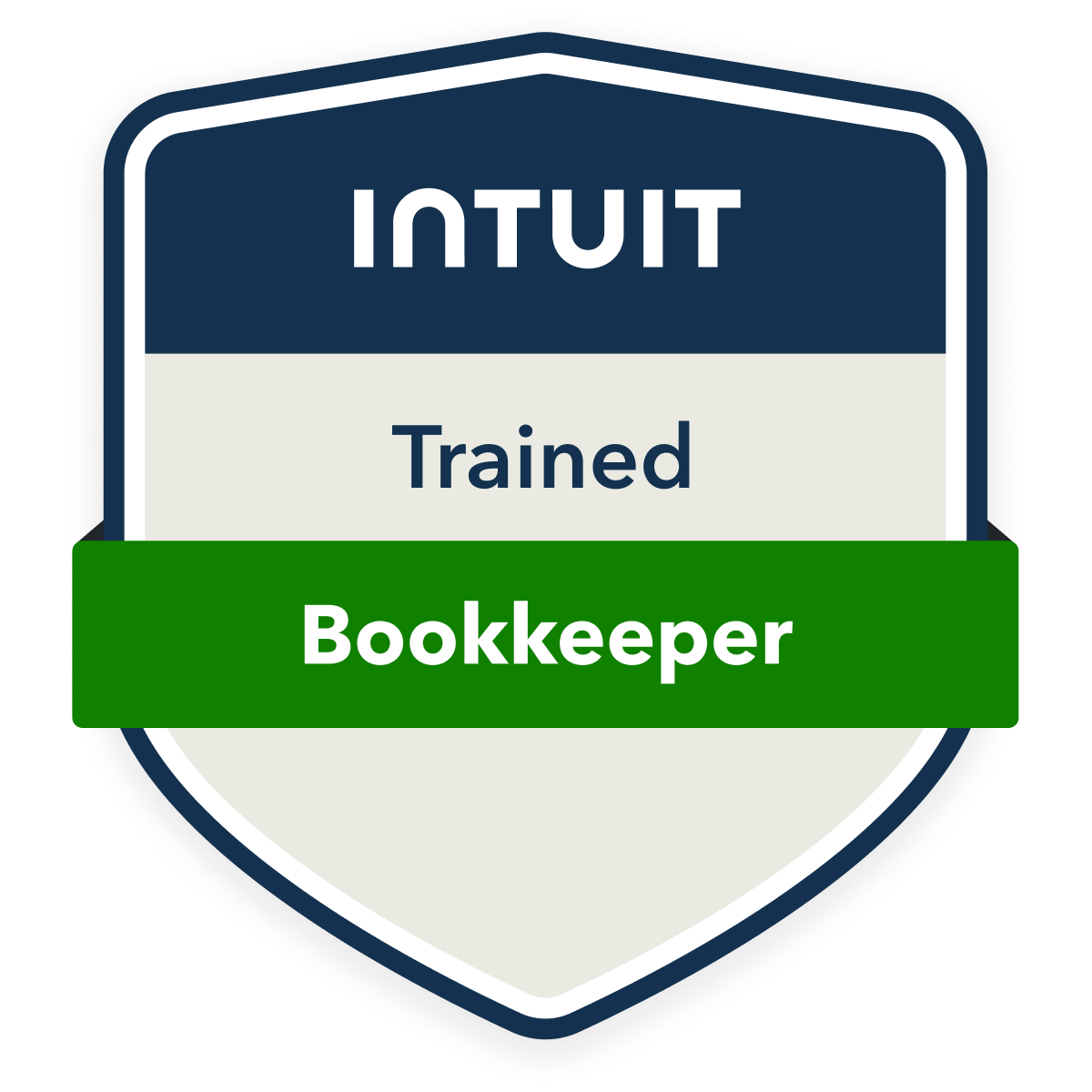 Intuit trained bookkeeper badge